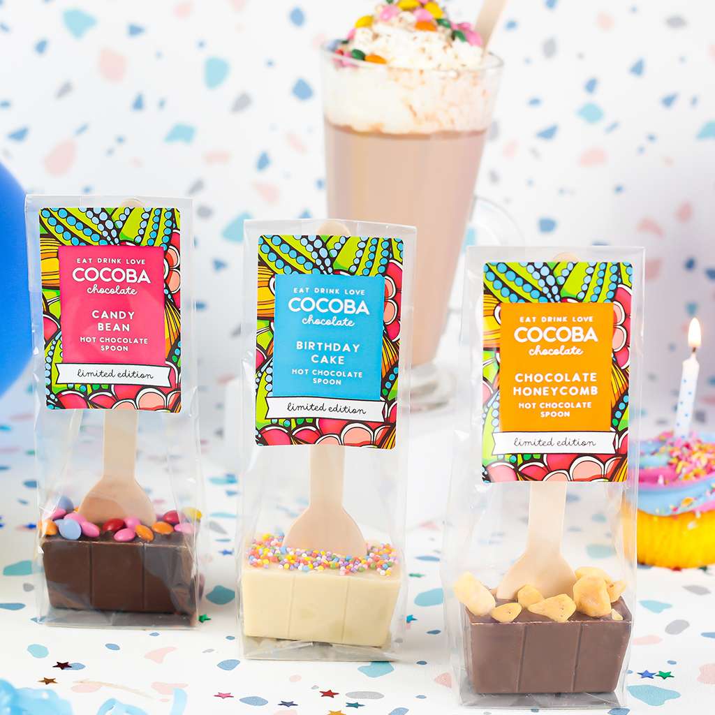 Limited Edition Milk Hot Chocolate Spoon with Candy Coated Beans - Image 3