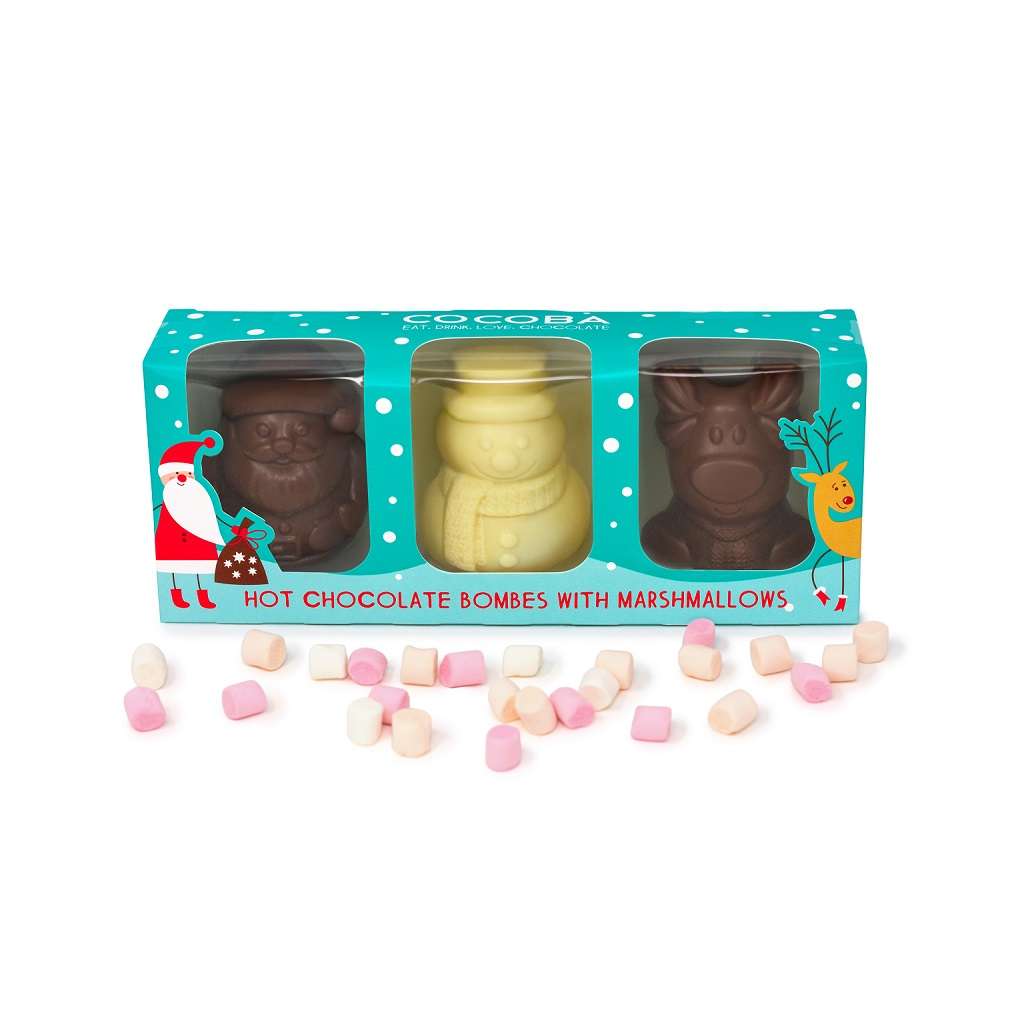 Christmas Character Hot Chocolate Bombes (3 bombes) - Image 3
