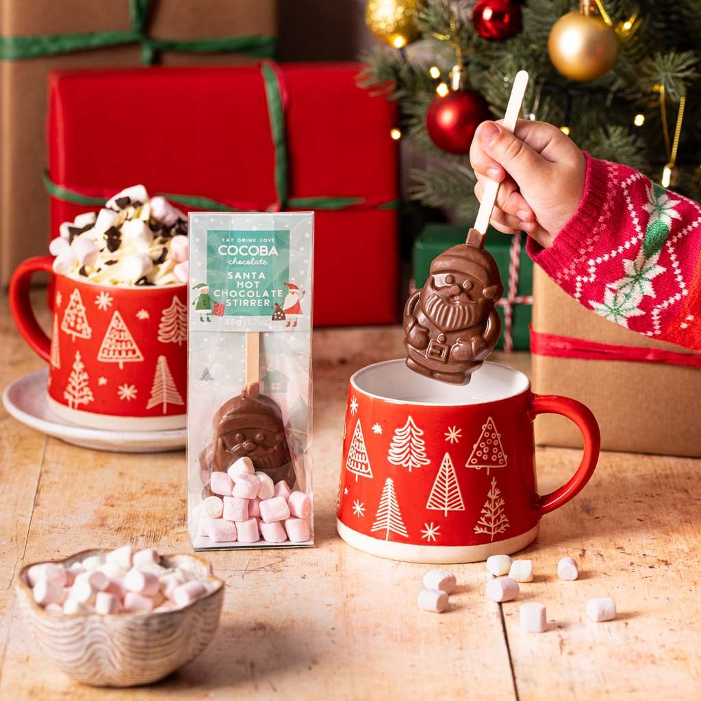 Christmas Santa Hot Chocolate Stirrer - Image 2