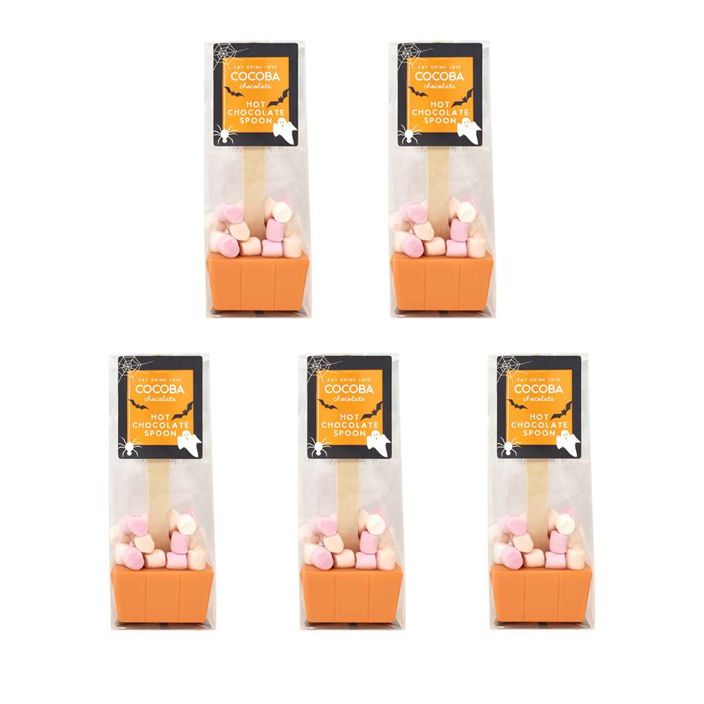 Halloween Orange Hot Chocolate Spoon Multipack (5 spoons)