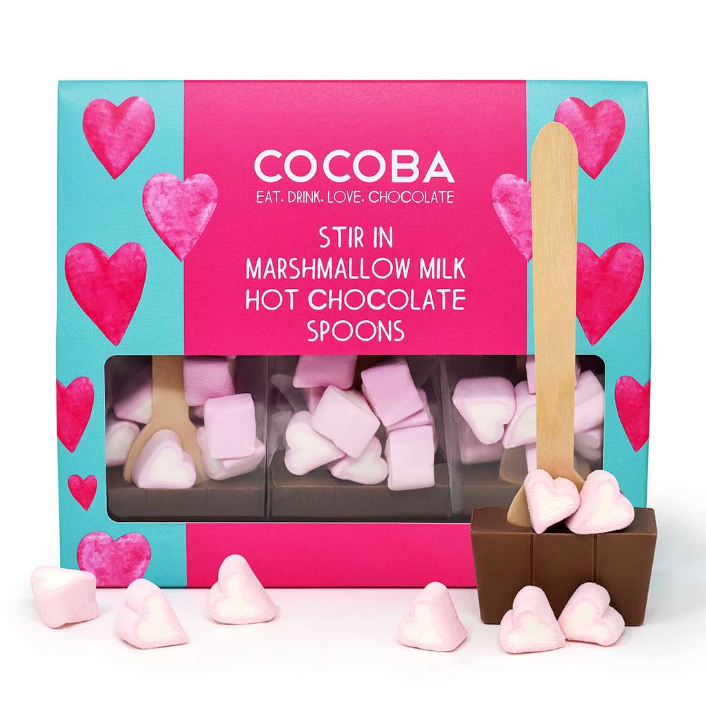 Heart Marshmallow Hot Chocolate Spoon Gift Set (3 spoons)