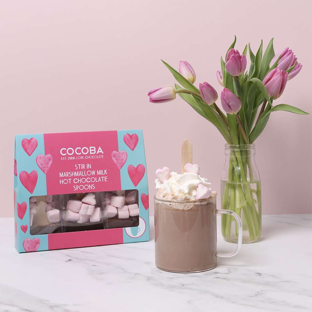 Heart Marshmallow Hot Chocolate Spoon Gift Set (3 spoons) - Image 2