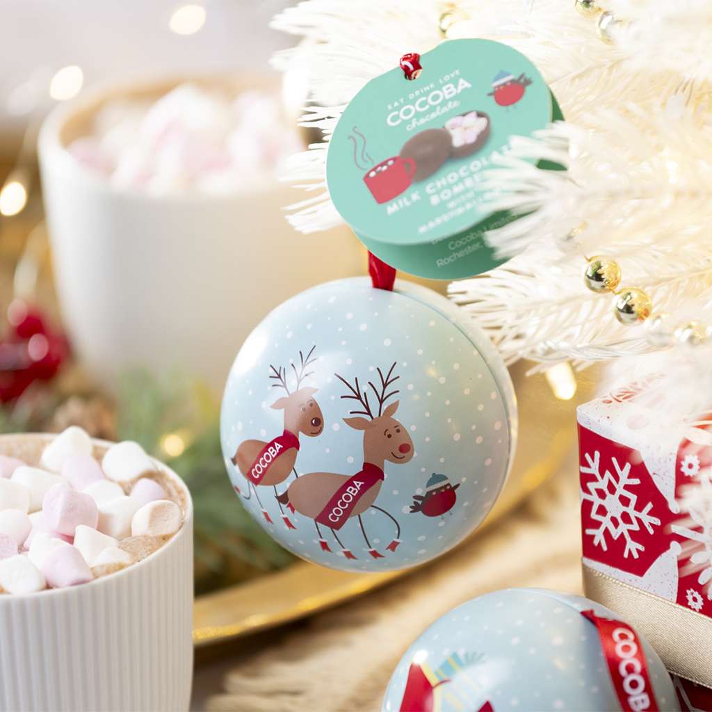 Hot Chocolate Bombe Christmas Bauble - Image 3