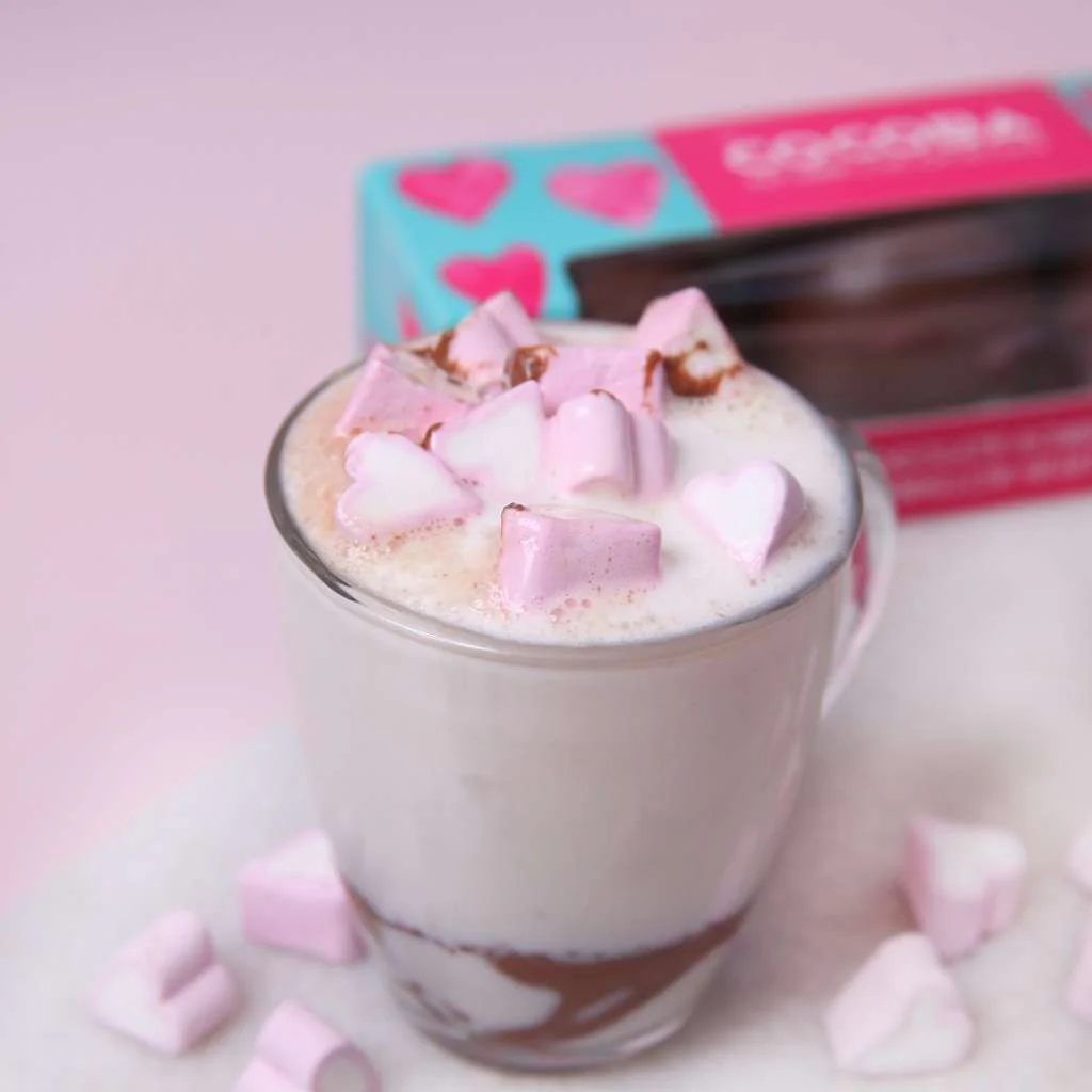 Hot Chocolate Bombe with Heart Marshmallows (3 bombes) - Image 3