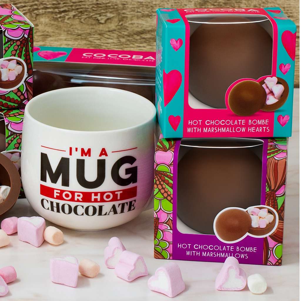 Hot Chocolate Bombe with Heart Marshmallows (single) - Image 5