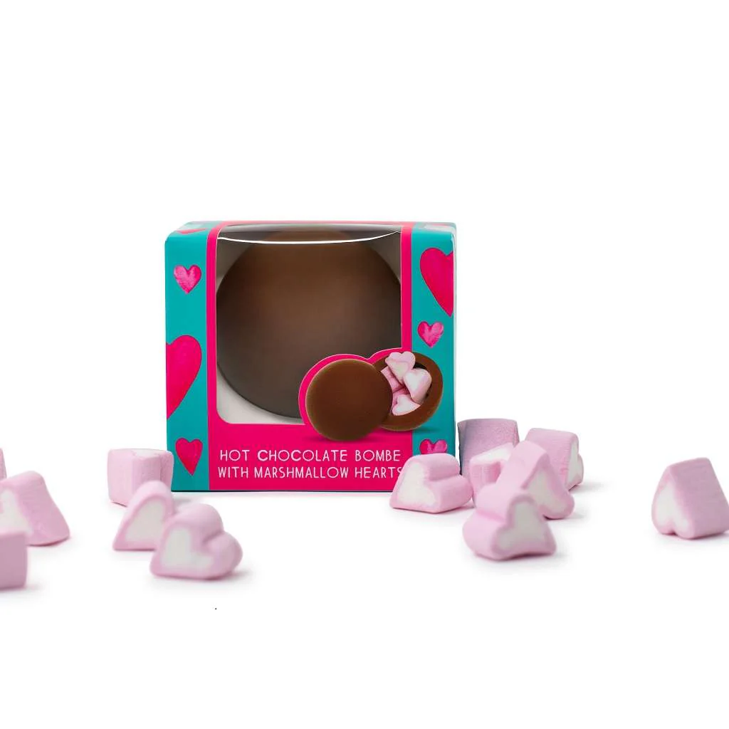 Hot Chocolate Bombe with Heart Marshmallows (single) - Image 7