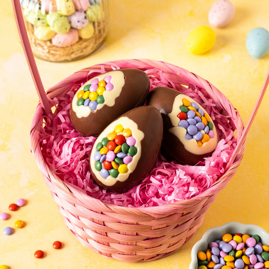 Milk Chocolate Mini Easter Egg with Candy Beans