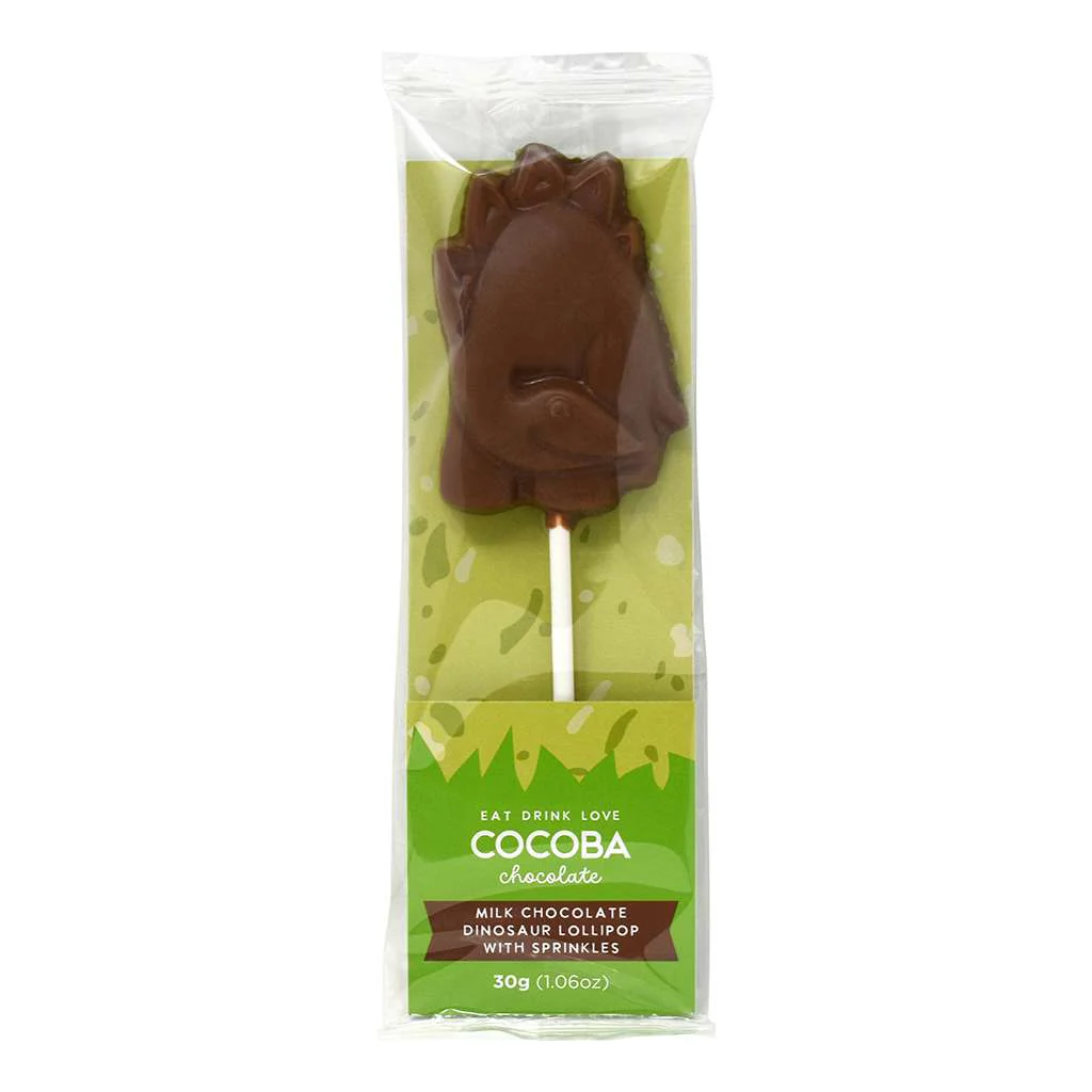 Milk Chocolate Stegosaurus Lollipop with Sprinkles - Image 3