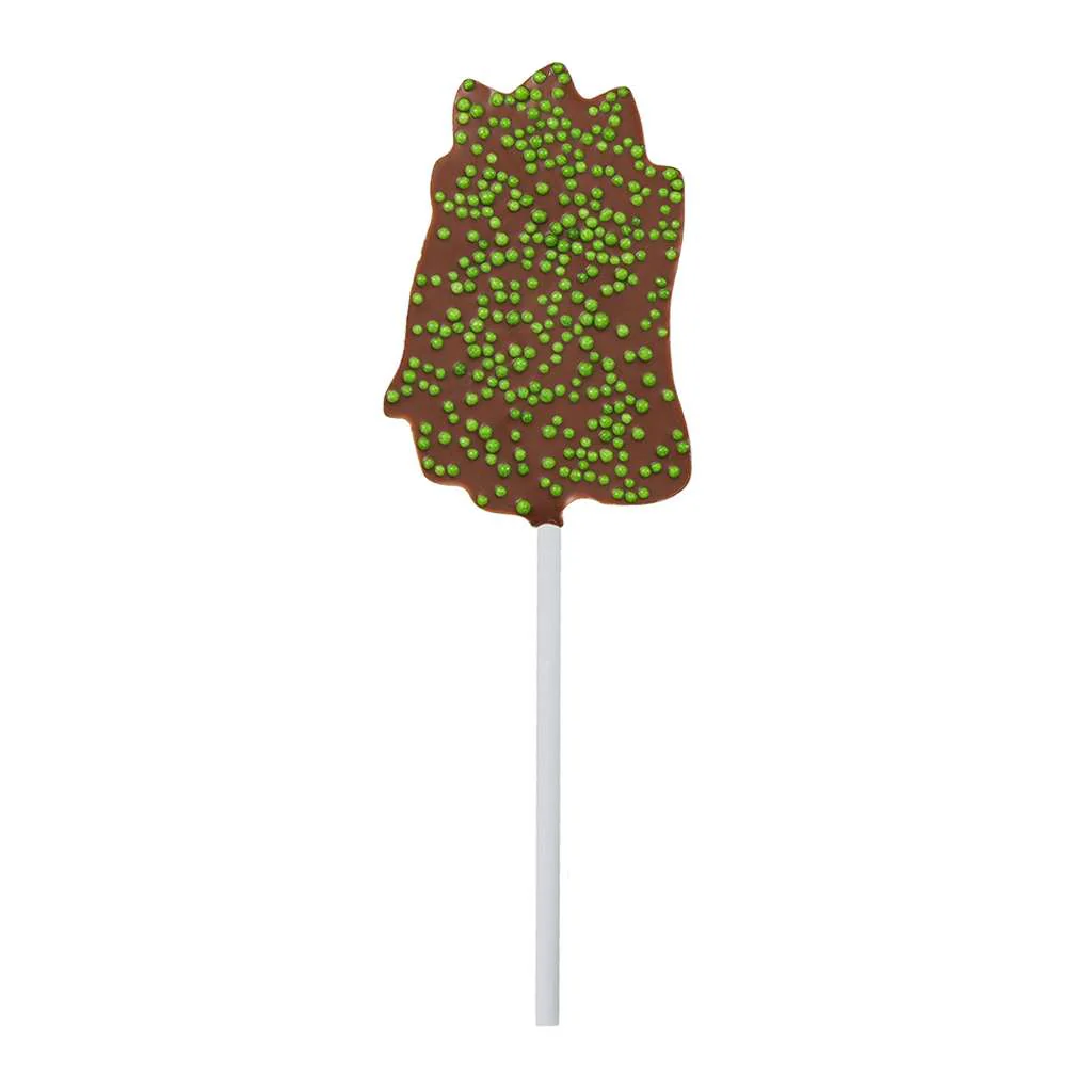 Milk Chocolate Stegosaurus Lollipop with Sprinkles - Image 4