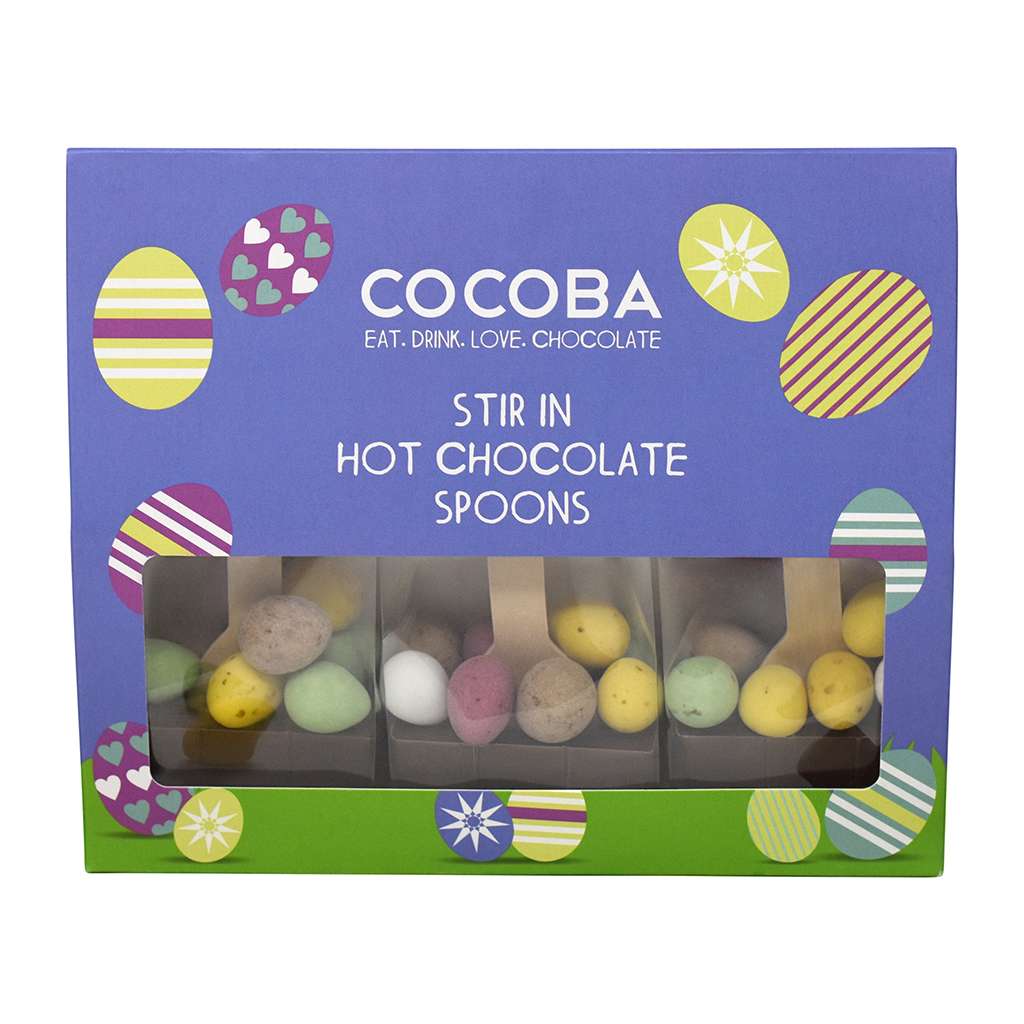 Mini Egg Hot Chocolate Spoon Set (3 spoons) - Image 2