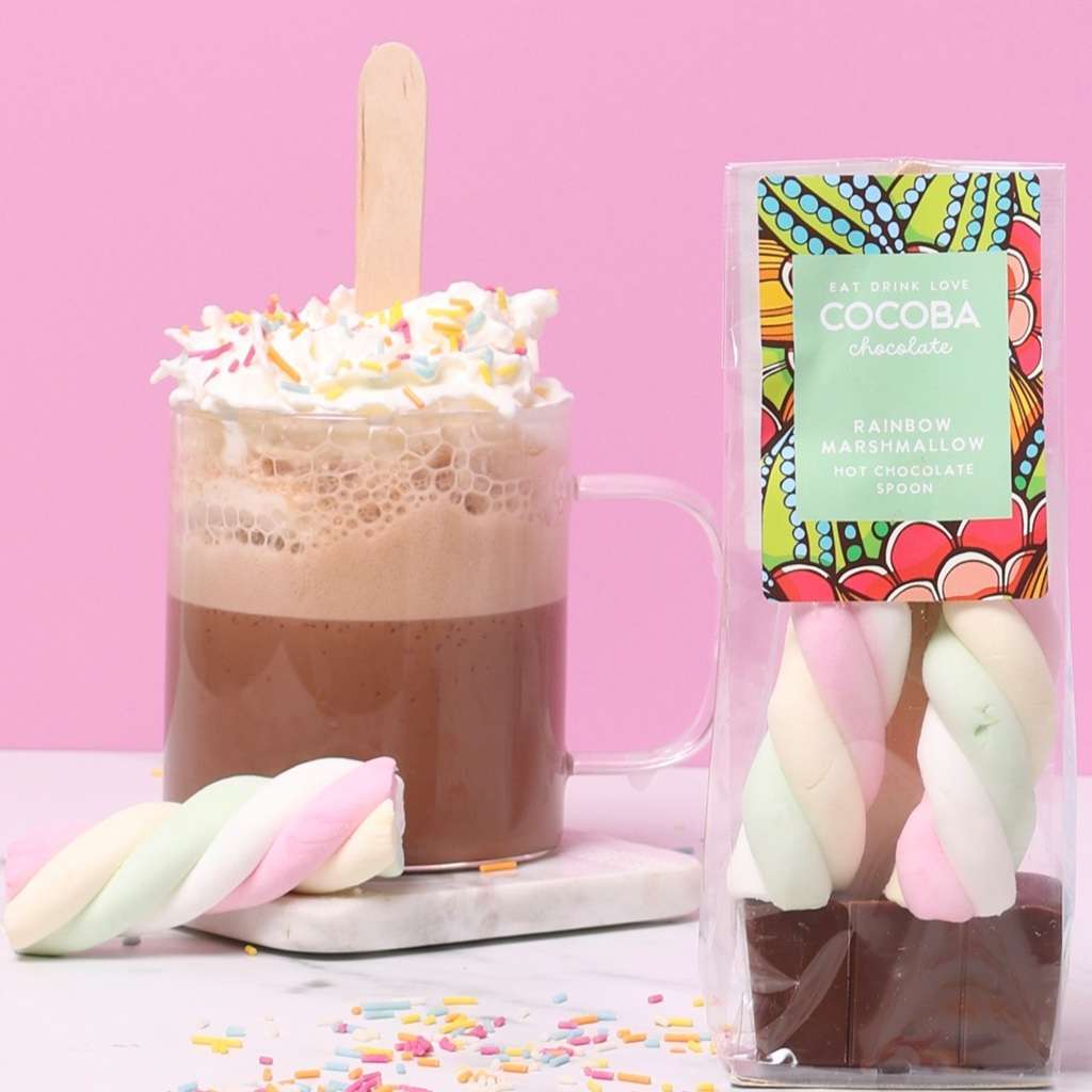Rainbow Marshmallow Milk Hot Chocolate Spoon - Image 2