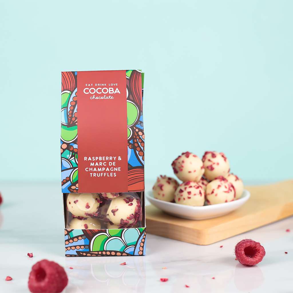 Raspberry and Marc de Champagne Truffles - Image 2