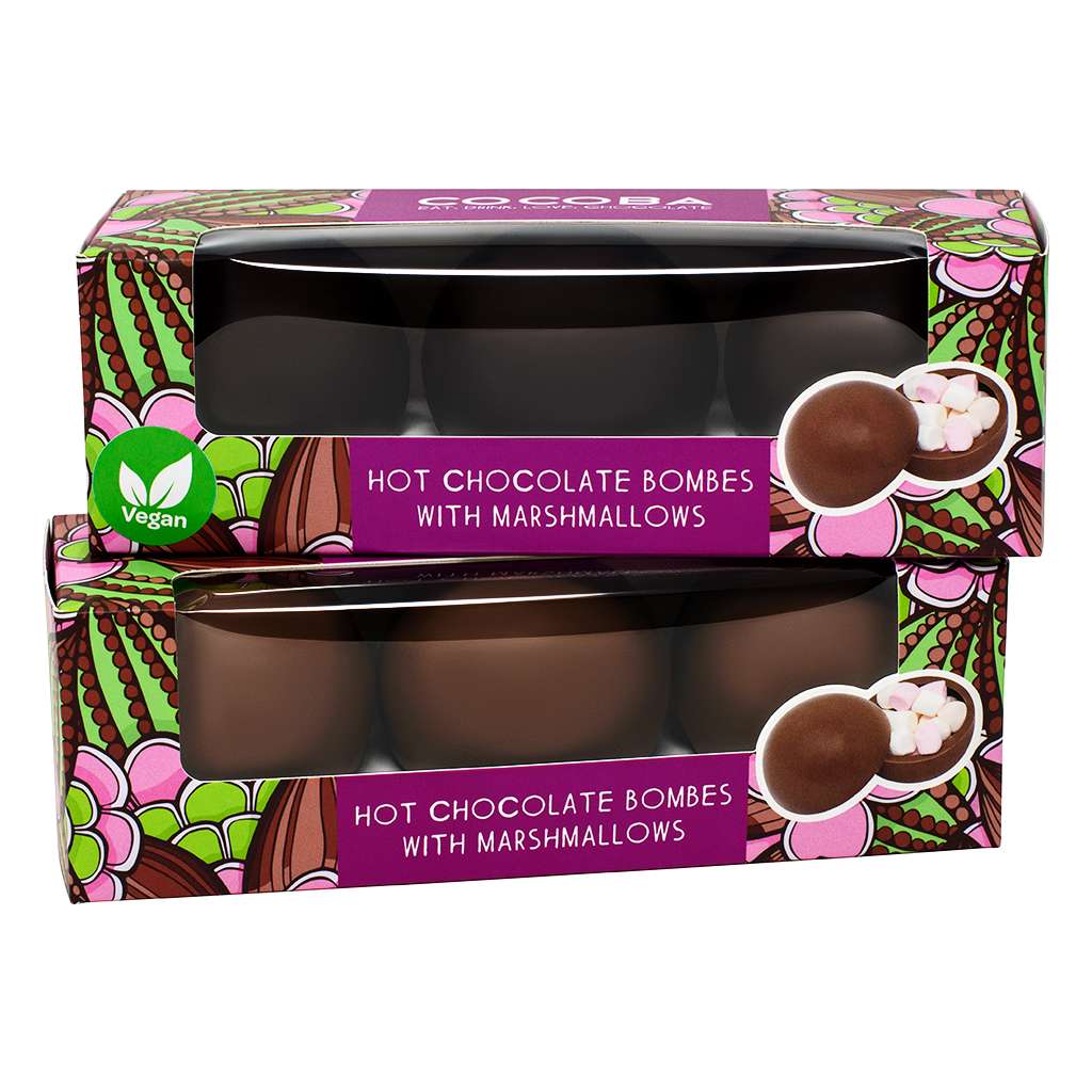 Vegan Dark Chocolate Hot Chocolate Bombes (3 bombes) - Image 6