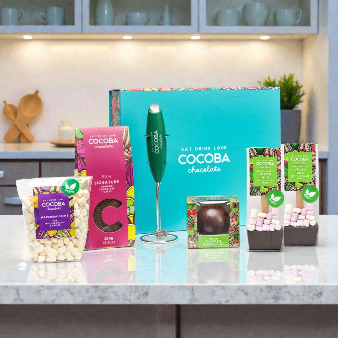 Vegan Hot Chocolate Frother Gift Box - Image 2