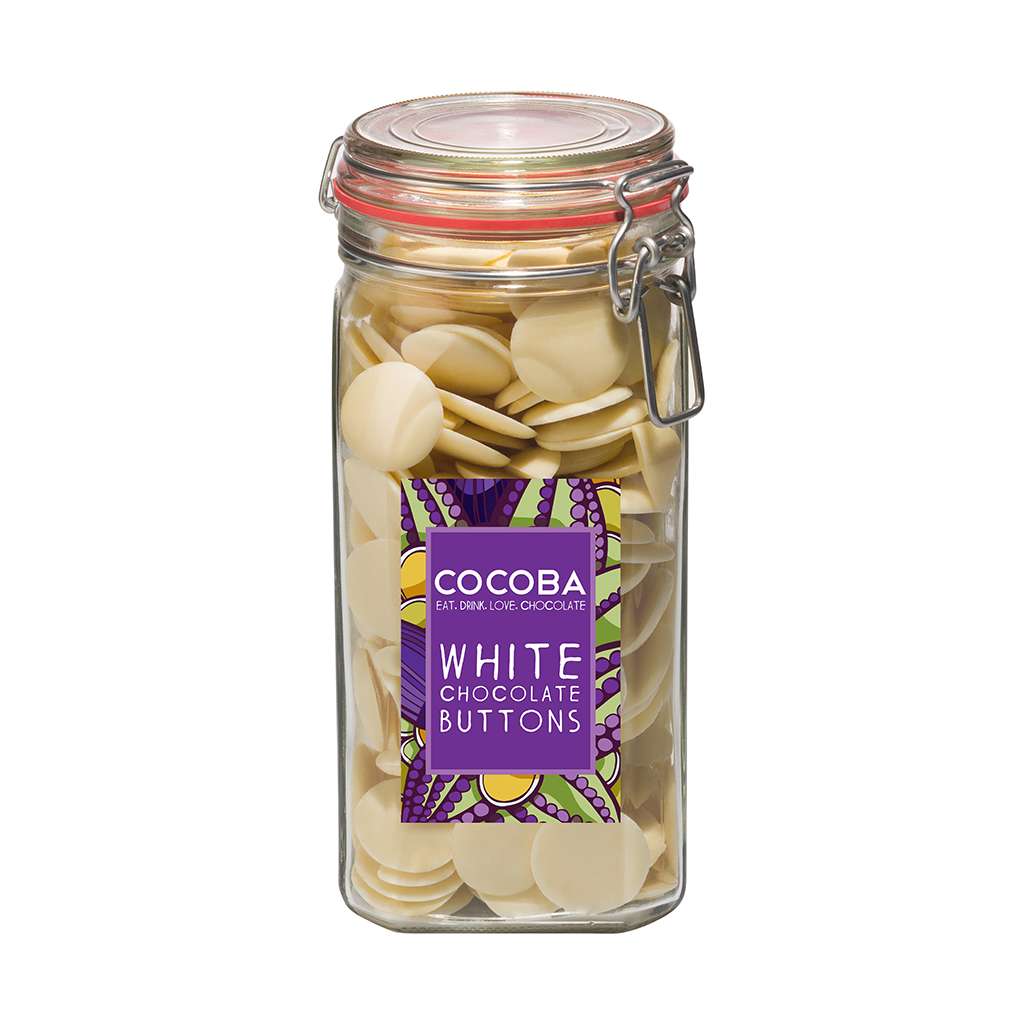 White Chocolate Buttons Jar