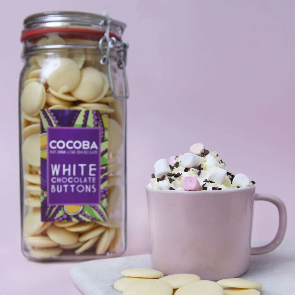 White Chocolate Buttons Jar - Image 2