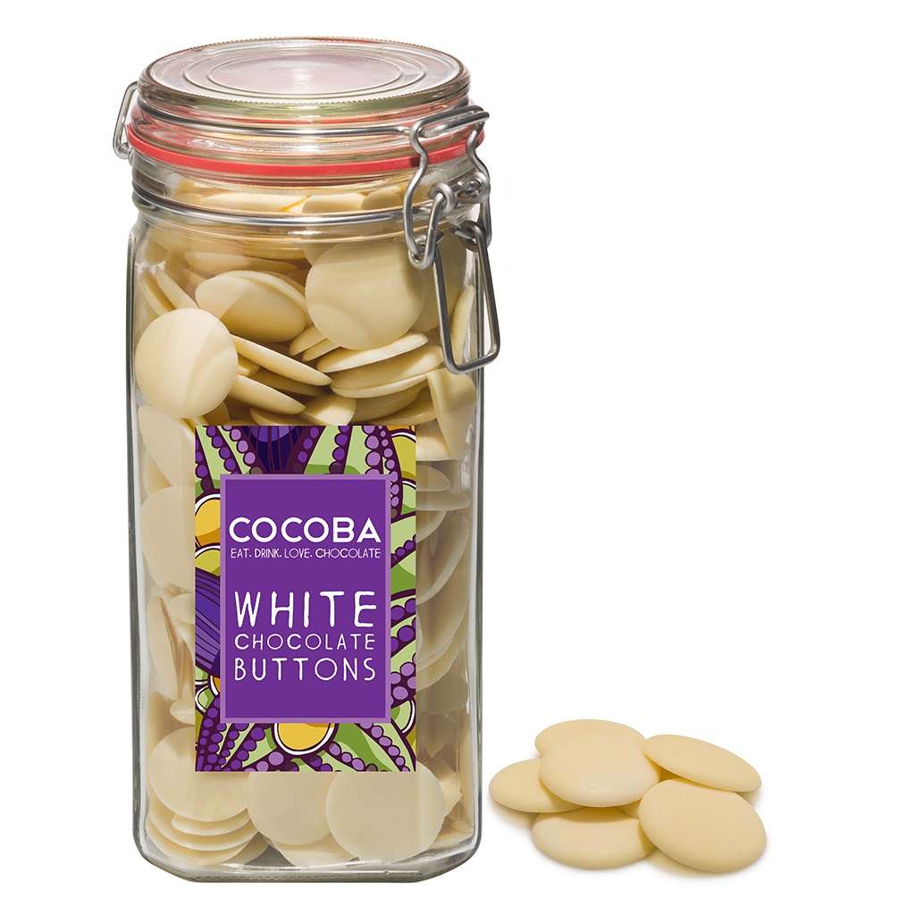 White Chocolate Buttons Jar - Image 4